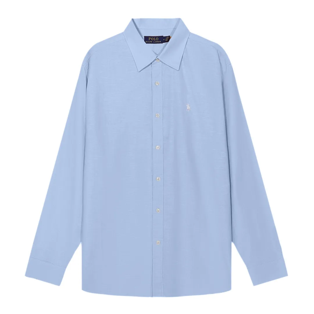 🅿️218 L06# The highest quality in the market, you can scan the code, it will not be sold off the shelves for a long time, import and export version Lauren Ralph Lauren customized 1:1 linen cotton shirt (in stock👀) Size: XS S M L Color: White Pink Yellow Khaki Navy Blue